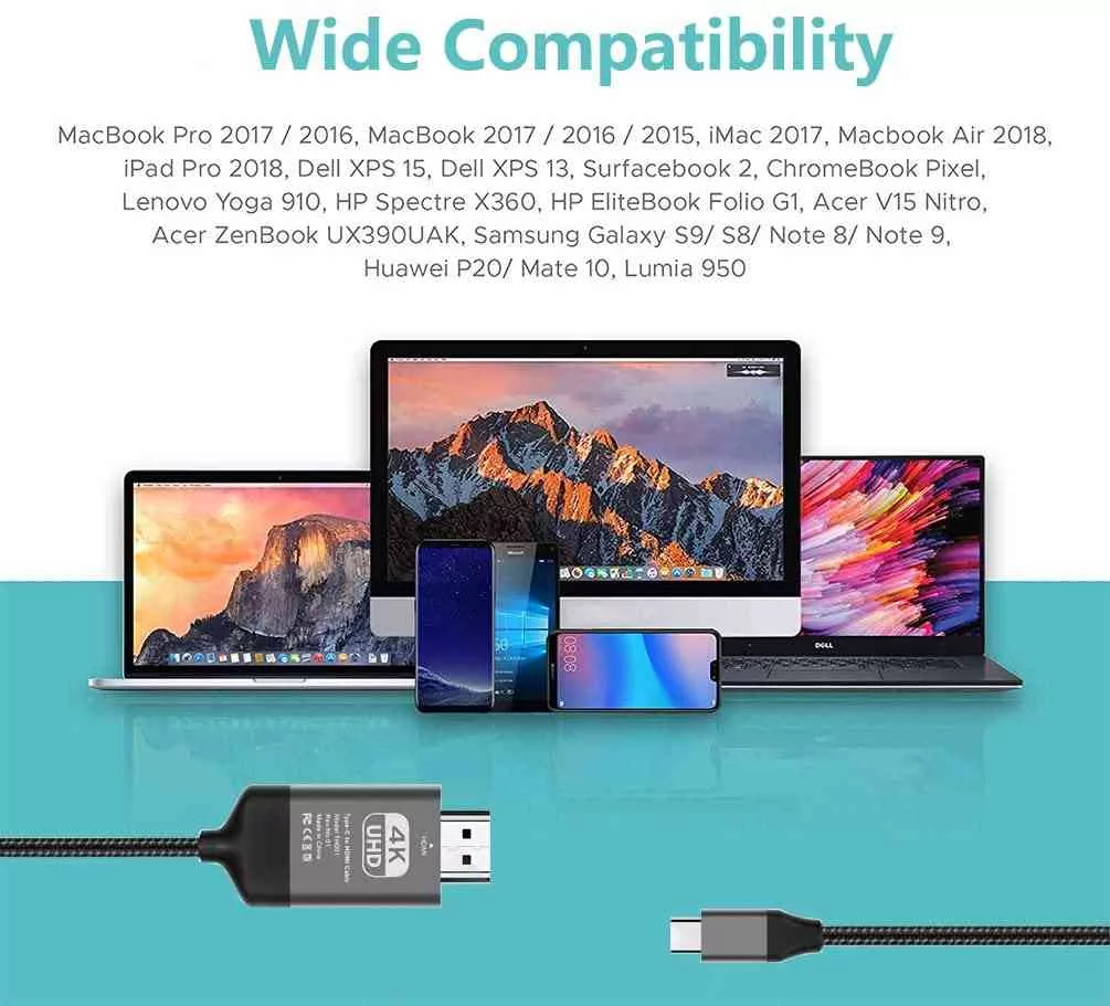 USB C to HDMI Cable