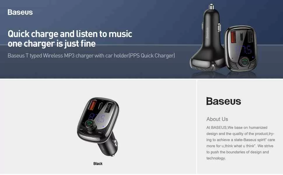 BASEUS Wireless MP3 Charger
