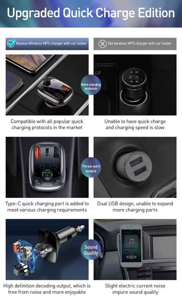 BASEUS Wireless MP3 Charger