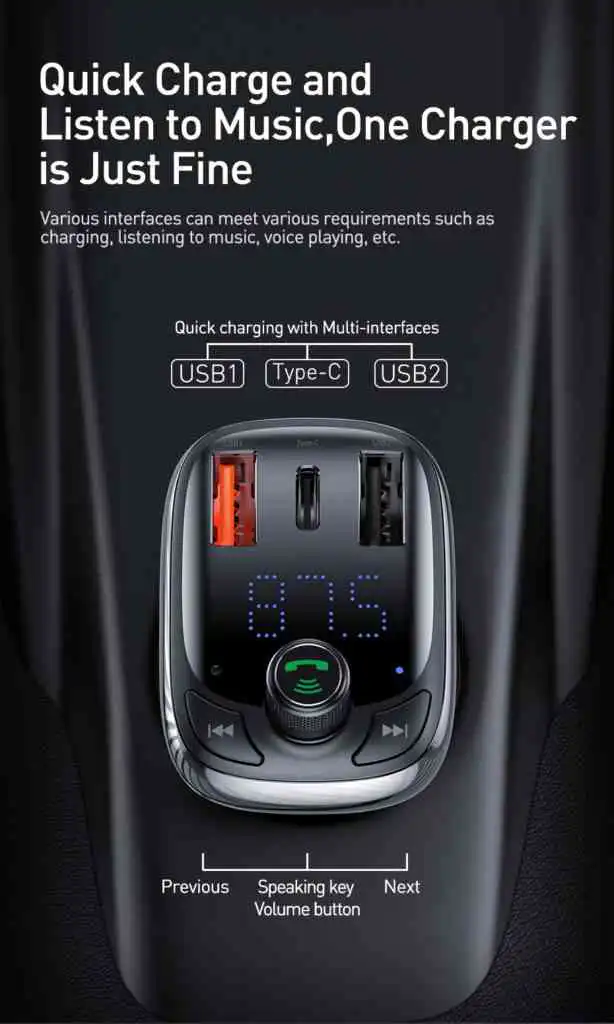 BASEUS Wireless MP3 Charger