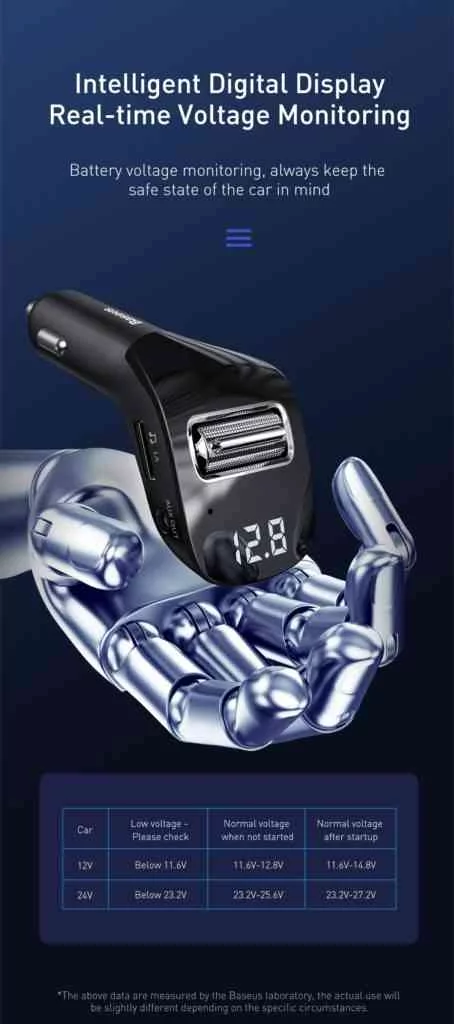 Baseus Car FM Transmitter F40 Streamer
