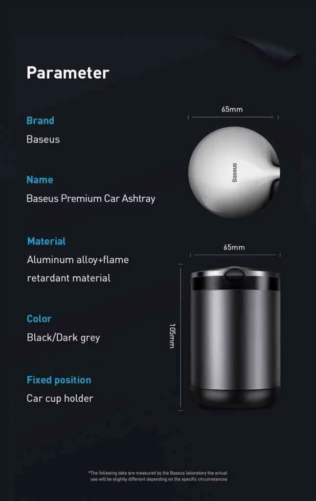 Baseus Portable Car Ashtray
