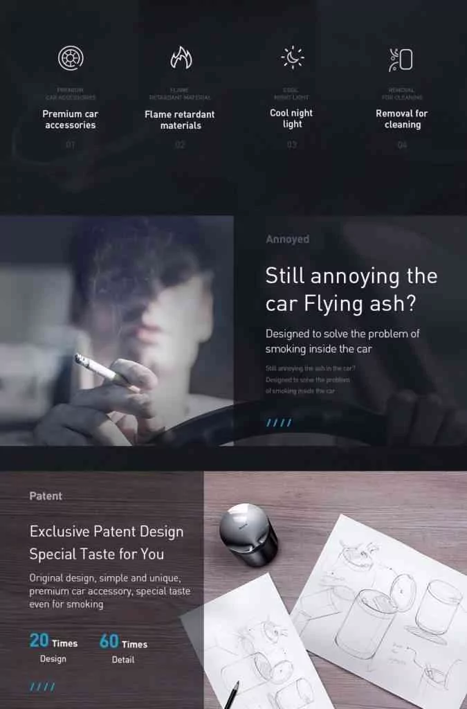 Car Cigarette Ash bin