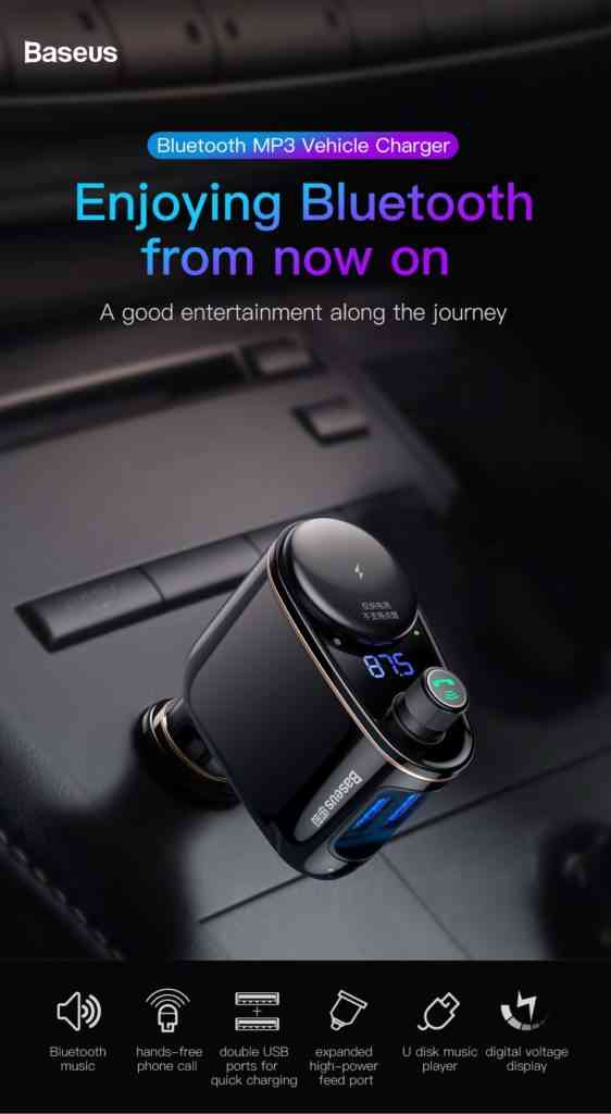 Baseus Bluetooth MP3 Vehicle Charger