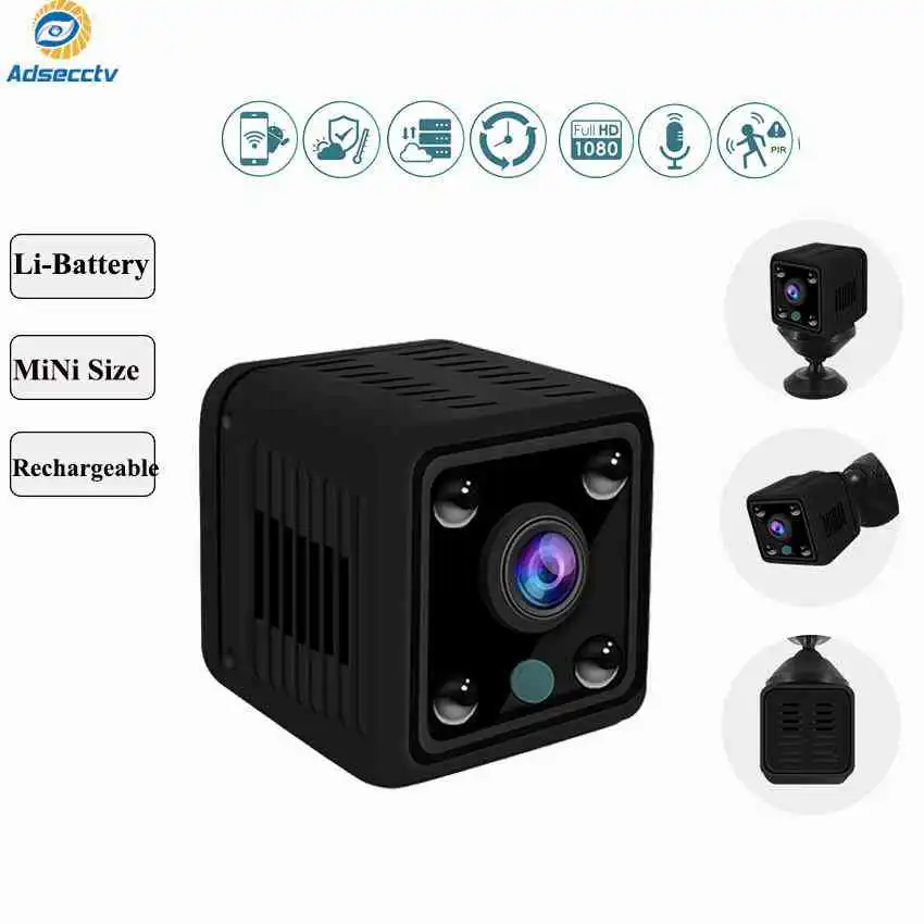  hd wifi wireless mini ip camera battery powered