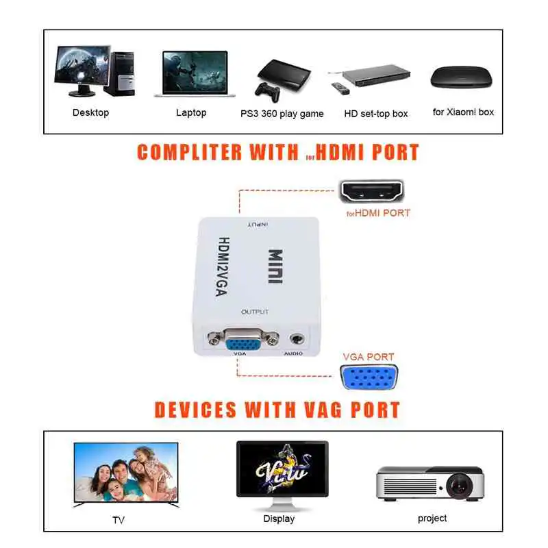  HDMI to VGA Converter