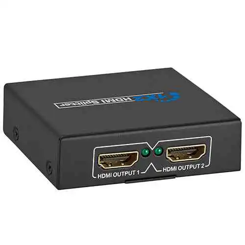 2 Port HDMI Splitter Full HD 1080P 4K 1 In 2 Out Splitter