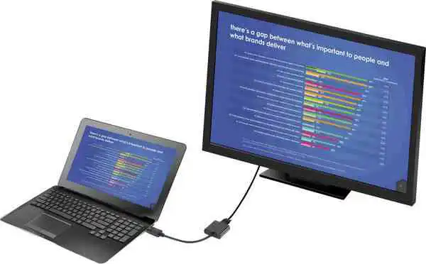 DisplayPort / VGA Adapter [1x DisplayPort plug - 1x VGA socket] Black