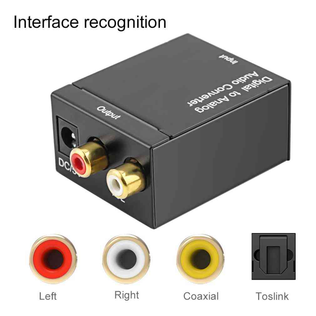 Digital Optical Coaxial Toslink Signal to Analog Audio Converter Adapter RCA: Buy Sell Online @ Best Prices in SriLanka | Daraz.lk