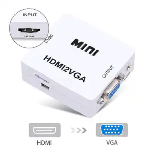 HDMI to VGA Converter With Audio HDMI2VGA Adapter
