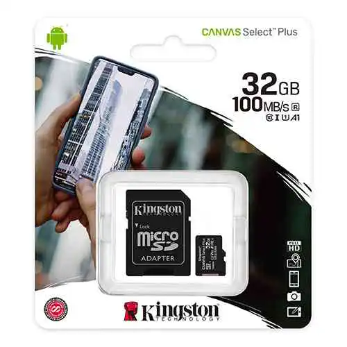 Kingston 32GB Micro SD Card 100MBs Class 10