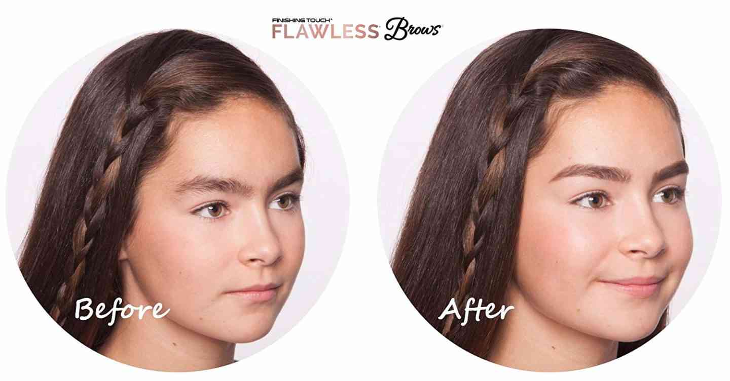 Finishing Touch Flawless Brows Trimmer Eyebrow Hair Remover Blush