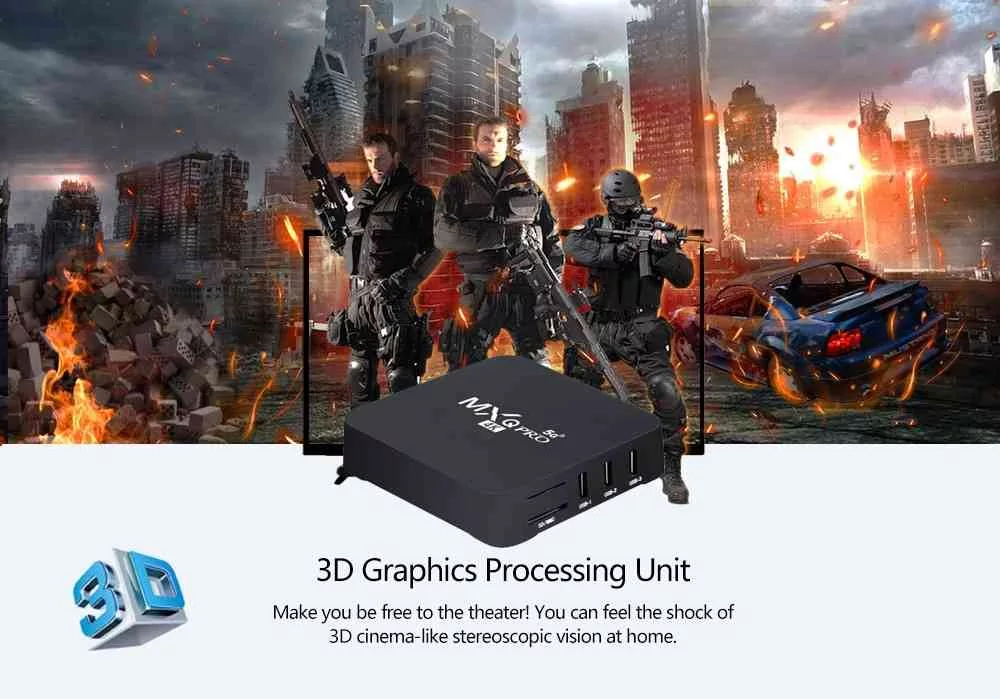 Android Smart Tv Box MXQ Pro 4k 4GB RAM 64GB ROM