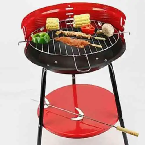 Portable Round Barbecue Grill