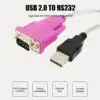 USB 2.0 to Serial RS232 9Pin Cable Converter Adapter Male to Male