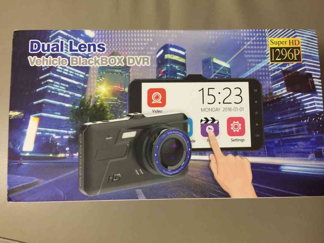 Car DVR Touch Camera 4" IPS Dual Lens Car FHD 1080P 14