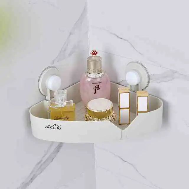 Triangular shelf for punch-free shower gel Bathroom wall-mounted soap rack bathroom storage rack | Shopee Malaysia