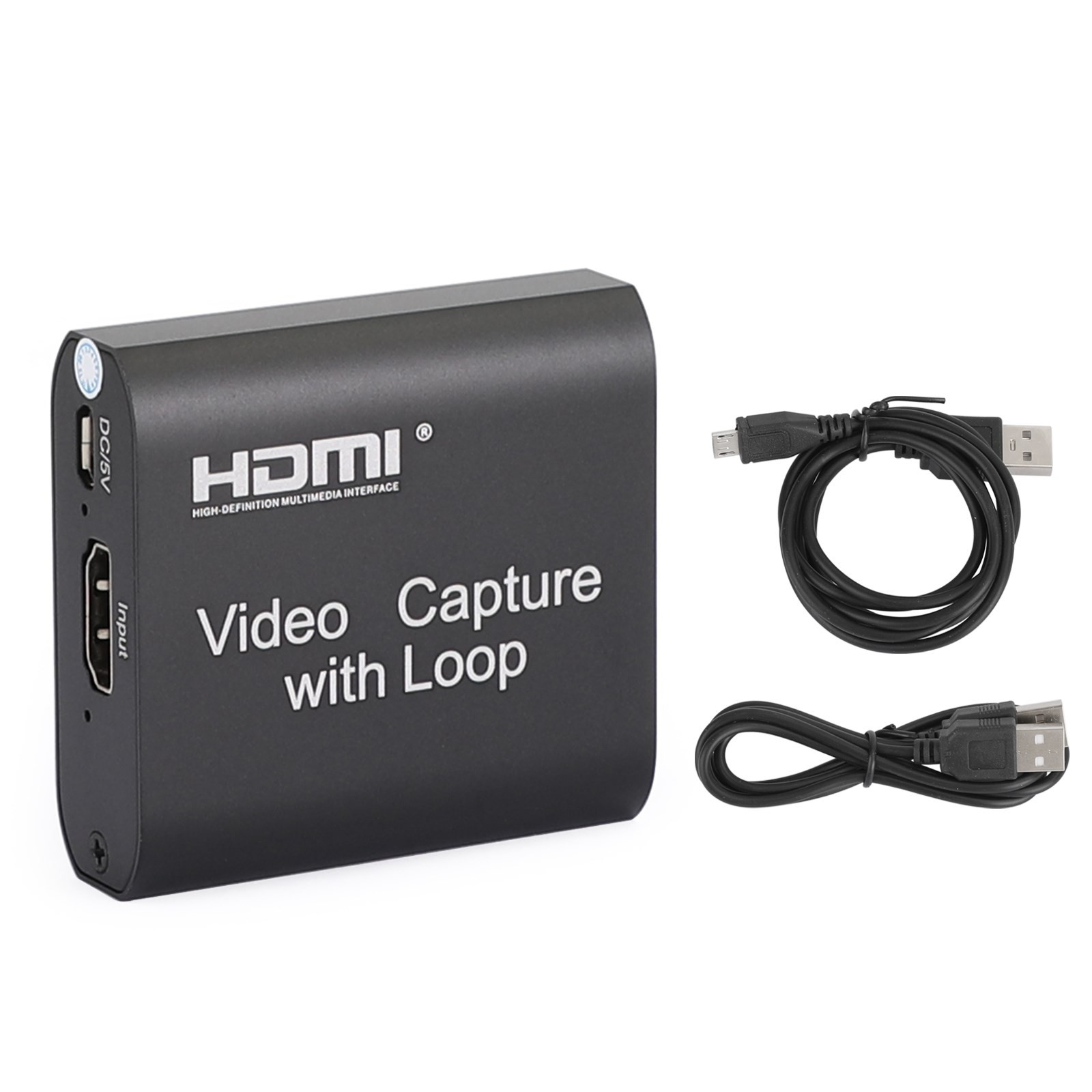 Video Capture Card with Loop Out HDMI To HDMI USB 2.0 10