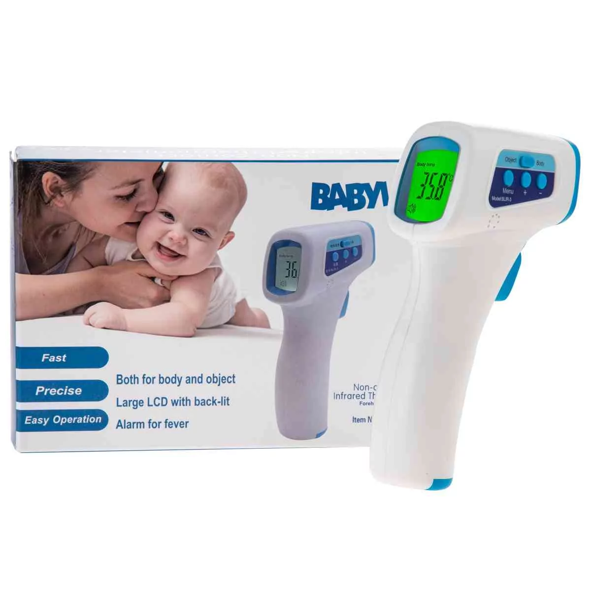 China Forehead Armpit Oral Use Manufacturer Sale Thermometer Gun Non Contact Accurate - China Infrared Forehead Thermometer, Temperature Thermometer