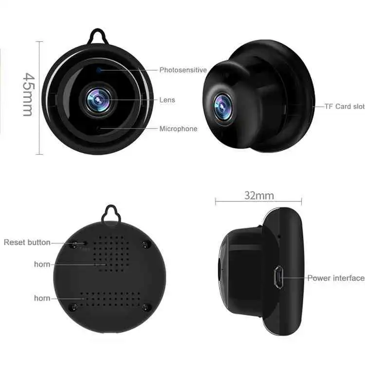 Wireless Mini IP Camera V380 Wifi Camera Sri Lanka 