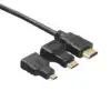 3 in 1 HDTV Cable Mini HDMI to HDMI Cable @ido.lk