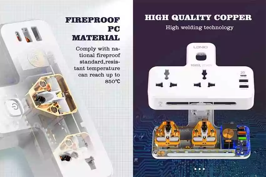 LDNIOUSB Charger Extension Power Strip Sri lanka