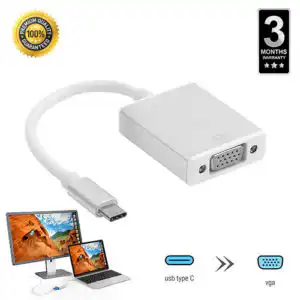 USB C to VGA Converter Adapter Type c to VGA Cable USB 3.1