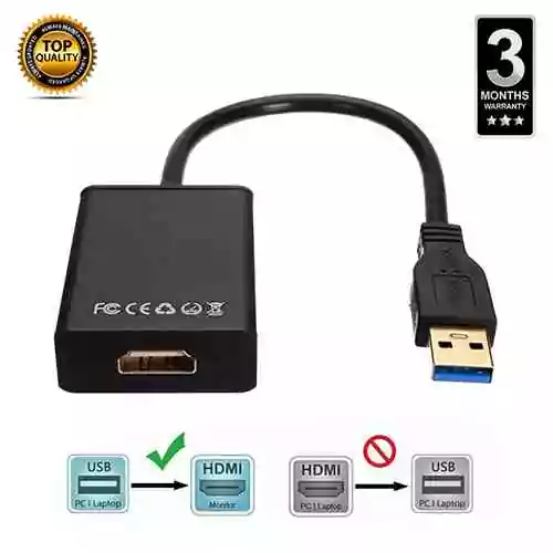 USB to HDMI Converter 1080P HDMI-compatible Adapter