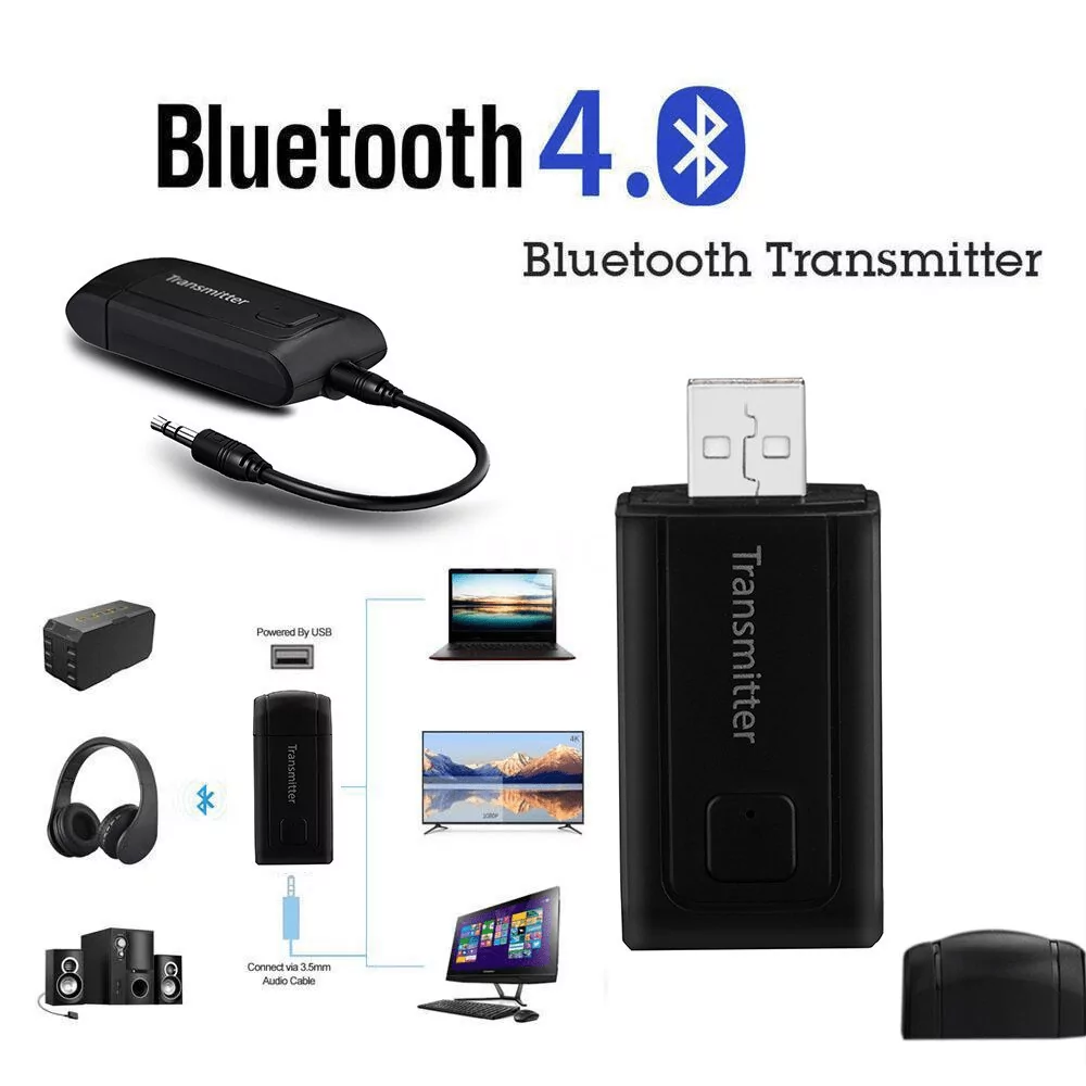 Wireless Bluetooth 4.0 Transmitter Stereo Audio Music Adapter 