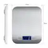 5kg Digital Kitchen Scale Stainless Steel Plate Electronic Weighing Scale