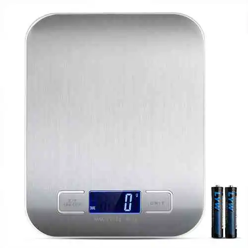 5kg Digital Kitchen Scale Stainless Steel Plate Electronic Weighing Scale @ido.lk