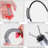 Bendable Sink Cleaning Hook Drain Clog Dredging Tool@ ido.k