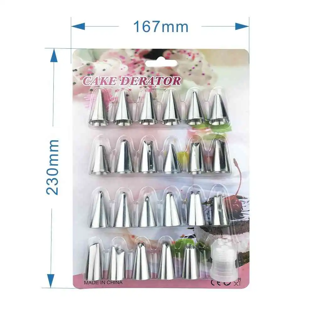 24pcs nozzle set for cake decorating 
