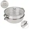 The bottom of the pot is welded with high quality stainless steel seamless material