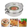 The steamer pot is made of food grade stainless steel and it has been carefully polished to a smooth and round surface.