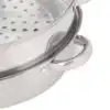 The lid is made of high-quality glass for easy viewing of the food in the pot.