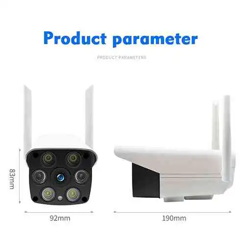 V380 WiFi Camera CCTV Wireless IP Camera Outdoor IP66 Weatherproof @ ido.lk