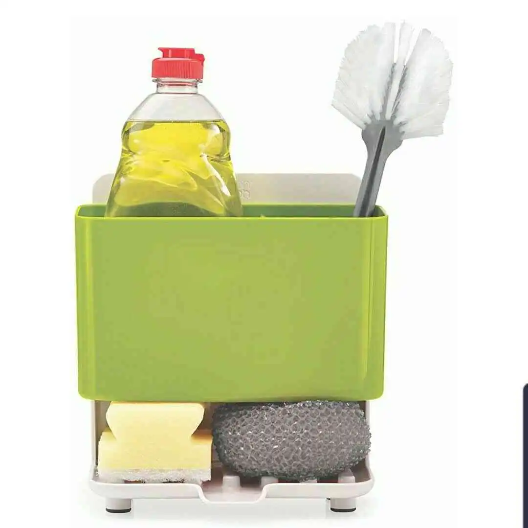 Image 3 - Joseph Joseph Caddy Tower, Slimline Sink Tidy - White/Green