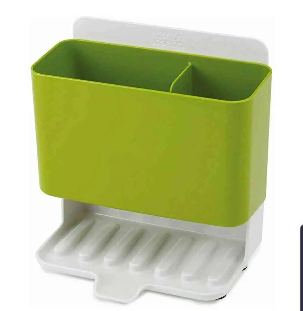 Image 2 - Joseph Joseph Caddy Tower, Slimline Sink Tidy - White/Green