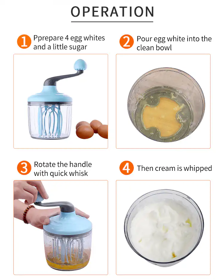 Manual Whisk Egg Beater