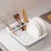 Foldable Dish Drying Rack Kitchen Plates Storage Bowl Holder@ ido.lk