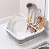 Foldable Dish Drying Rack Kitchen Plates Storage Bowl Holder@ido.lk