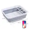 Foldable Dish Drying Rack@ ido.lk