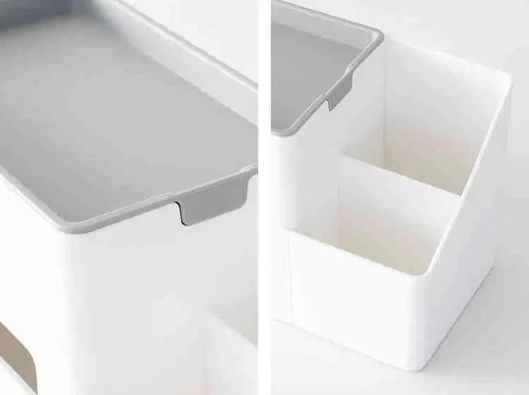 Square Pen Holder Desk Organizer Storage Box