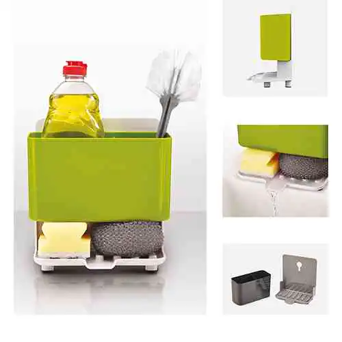 Sink Organizer Sponge Holder Dishwasher Kitchen Drainer Rack Sri lanka @ido.lk