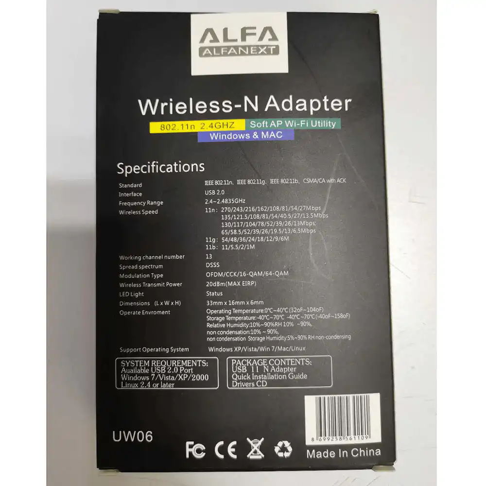 ALFA USB Wifi Adapter