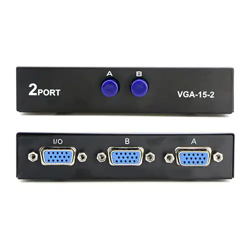 2 Port VGA Switch Press Button Sri Lanka@ido.lk