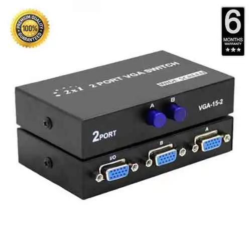 2 Port VGA Switch Press Button@ido.lk