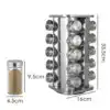 20 Jar Steel Spice Rack Kitchen Seasoning Organizer @ ido.lk