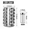 20 Jar Steel Spice Rack Kitchen Seasoning Organizer @ido.lk